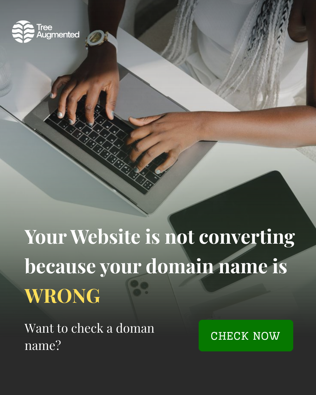 YOUR WEBSITE IS NOT CONVERTING BECAUSE YOUR DOMAIN IS WRONG